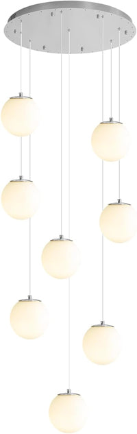 Modern Globe Chandelier Bubble Chandelier for Staircase Globe Pendant Light
