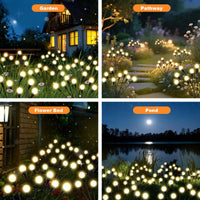 Solar Garden Decorative Lights Yard Patio Pathway Decoration Solar Swaying Light Sway by Wind Outdoor Lights for Walkway