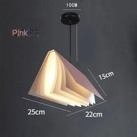 Novelty Pendant Lights Book Decoration Hanging Lamp Modern Ceiling Chandelier Study Room Library Shop Decor Kids Children Decor