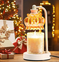 Dimmable Candle Lamp Wax Melt Warmer with Timer and 2 Bulbs - Electric Candle Warmer for Bedroom, Living Room, House Warming Gifts for Women, Mom