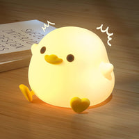 Axolotl Night Light for Kids, Animal Silicone Nursery Night Lamp, Rechargeable Table Lamp Bedside Lamp, Cute Room Decor Night Light for Bedroom Living Room Dining Desk Decor Gift Kawaii Toys