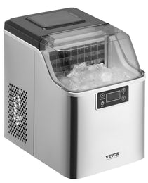Portable Countertop Ice Maker 45Lbs/24H Self-Cleaning With Scoop Basket Home Bar