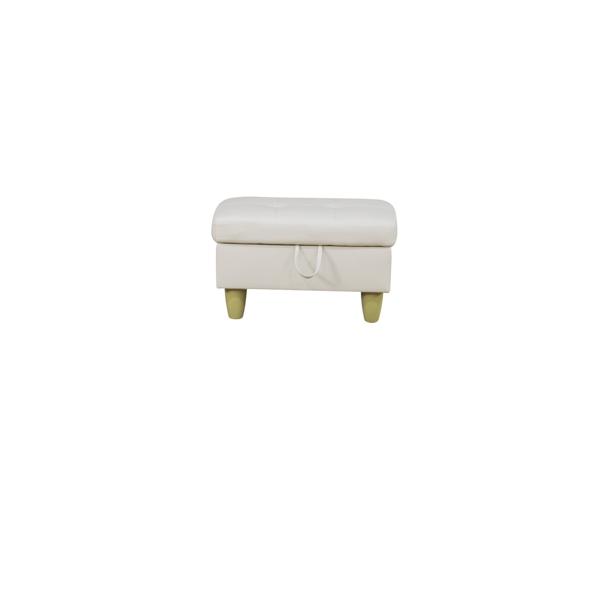 Pickup Only--White Faux Leather 3-Piece Living Room Sofa Set