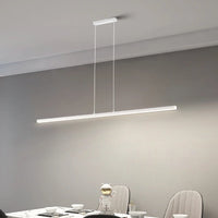 Simple One-word Restaurant Led Pendant Lights Modern Long Dining Table Bar Island Chandeliers Home Interior Decor Lighting Lamps