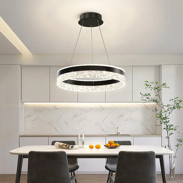 Simple Modern Ceiling Chandelier Adjustable Indoor Lighting High LED 3 Color for Living Room Dining Room Bedroom Decor Ornament