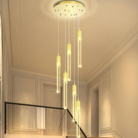 5-Lights Rectangular Pendant Lights for Kitchen Island Black Linear Crystal Chandelier Modern Chandeliers for Kitchen Island Dining Room