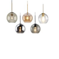 Nordic Glass Pendant Light glass Hanging Lamp Dining Room Chandelier Living Room Bedroom Cafe Study LED Lamps Room Decor Lustre