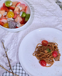 Lily Bone China Dinnerware Set, 16 Pieces, Service For 4, White Plates, Dishes, Bowls Set, Microwave And Dishwasher Safe