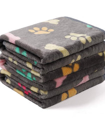 Pet Blanket Dog Cat Pad Warm Blanket Confetti Bone Dog's Paw Blanket