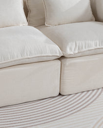 74.8  Width Cloud Couch Oversized Modular Sectional Sofa True Relax Comfy Couches Wide&Deep Seat Sofas For Living Room Furniture Sets, 2Seat