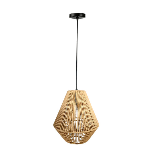 Fiora 1-Light Woven Rattan Indoor Pendant Ceiling Light
