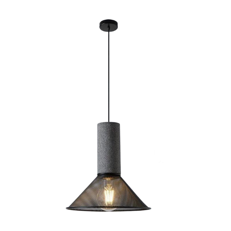 Terra 1-Light E27 Iron and Cement Indoor Pendant Ceiling Light