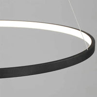 Modern Round Led Pendant Light For Living Room Restaurant Kitchen Black/White Chandelier Indoors Minimalist Decoration Lamps