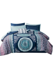 Queen Boho Comforter Set With Bed Sheets