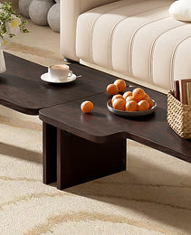 U-Can Modern Minimalist Coffee Table Set, Rectangle Coffee Table With Splicing Design, Multifunctional Combination Table For Living Room