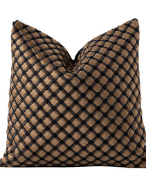 Woven Throw Pillows In Sofa Living Room