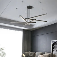 Modern Minimalist LED Restaurant Pendant Light Long Line Chandelier For Living Room Dining Room Bedroom Office Desk Bar Led Lamp