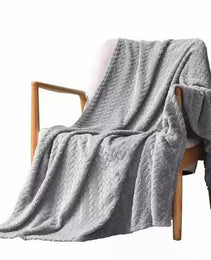 Solid Color Flannel Wheat Grain Blanket Children's Blankets