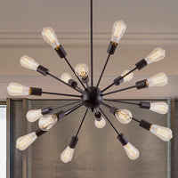 18 Light Gold Sputnik Farmhouse Chandeliers for Dining Room Light Fixture