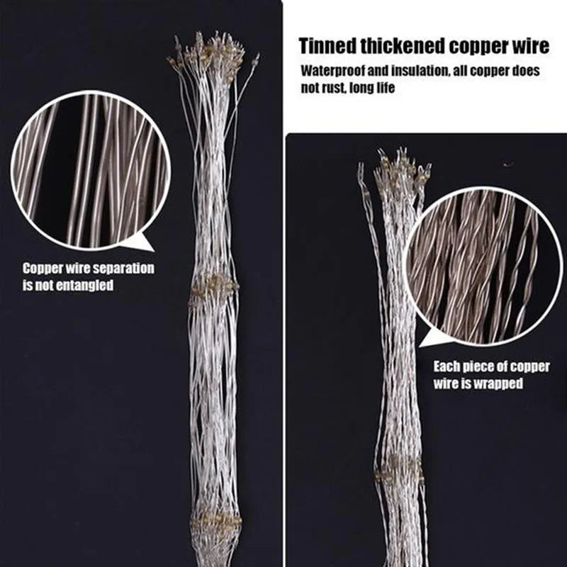 LED solar light, dandelion light string, lawn outdoor waterproof and explosion-proof light, solar copper wire light