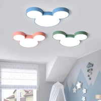 OUDELADI Macaron Lustre Mickey Modern LED Ceiling Lamp Children Room Kid Room Decor Chandelier Lighting LED Lamp Fixtures
