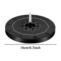 Fountain Pump Solar Adjustable Light Up 6 Nozzles Outdoor Birdbath Fountain Pump For Yard Patio Balcony Lawn Pond Park Decor