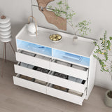 6-drawer Vanity With LED Lights - CJDS