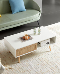 41.34 Inch Rattan Coffee Table