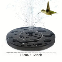 Solar Fountain for Bird Bath Water Pump with Colorful Lights Independent Portable For Garden Pond Swimming Pool  Aquarium