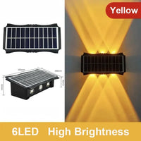 Solar Wall Light Outdoor,Waterproof LED Garden Fence Lamp,Solar Powered Wall Mount Decorative Lighting,Street Patio Landscape