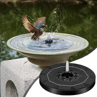 Fountain Pump Solar Adjustable Light Up 6 Nozzles Outdoor Birdbath Fountain Pump For Yard Patio Balcony Lawn Pond Park Decor