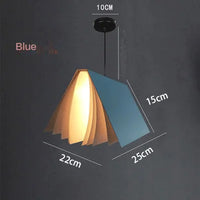 Novelty Pendant Lights Book Decoration Hanging Lamp Modern Ceiling Chandelier Study Room Library Shop Decor Kids Children Decor