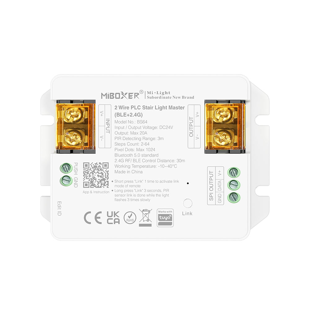 Milight 2 Wire PLC Stair Light Master（BLE+2.4G）- BS64