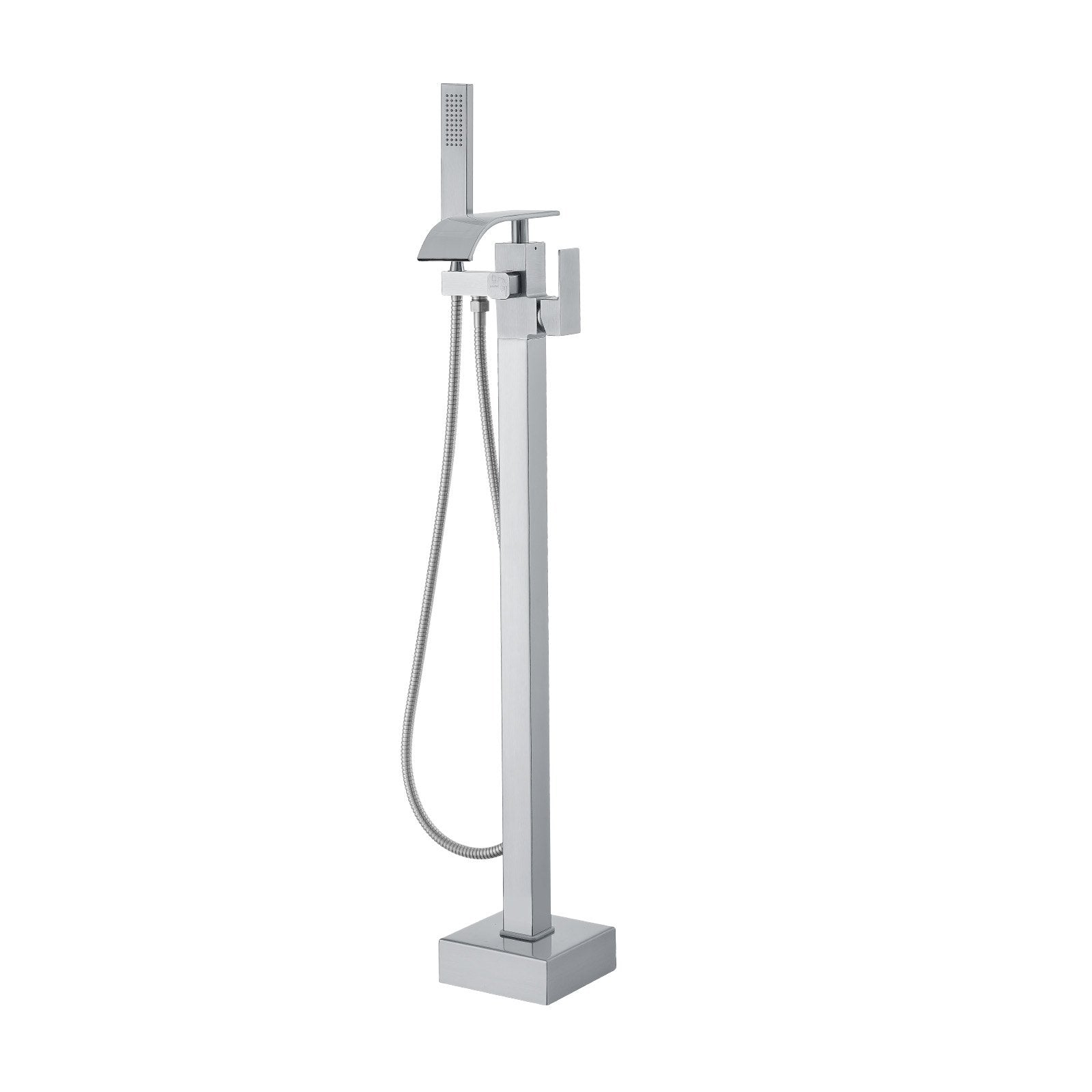 Freestanding Bathtub Faucet, Floor Mount, Freestanding Tub Filler, Shower Mixer Taps, Two Water Modes, 360° Swivel Spout, For Bathing & Showering Pet Bathing Cleaning Drains Toilet Flushing