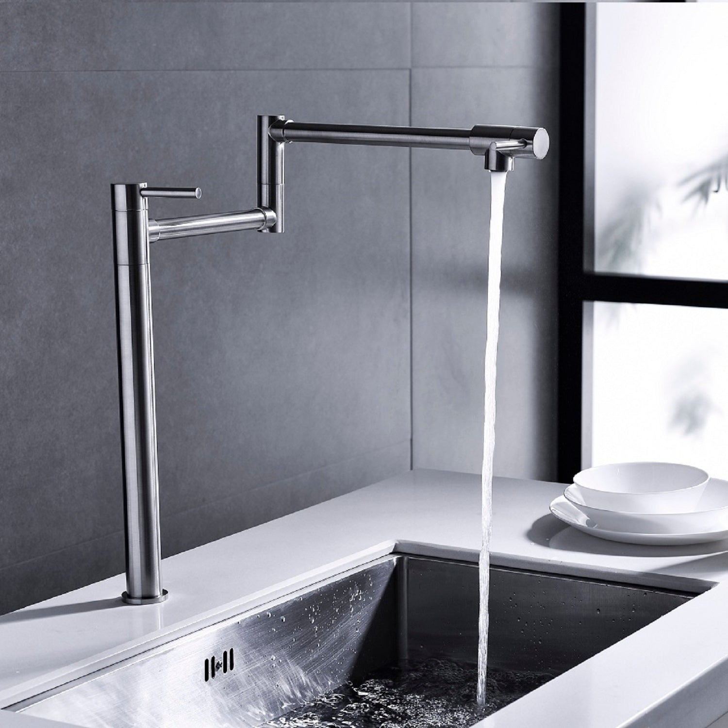 Pot Shaped Filling Faucet With Extended Handle