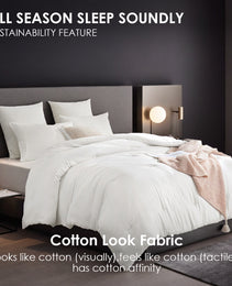 All Season White Oversized Solid Plump Duvet, Premium Hotel, Bedroom And Guesthouse Comforter. This Extra Warm Thick Winter Quilt Transitions Seamlessly For Spring, Autumn Use, Christmas Gift.