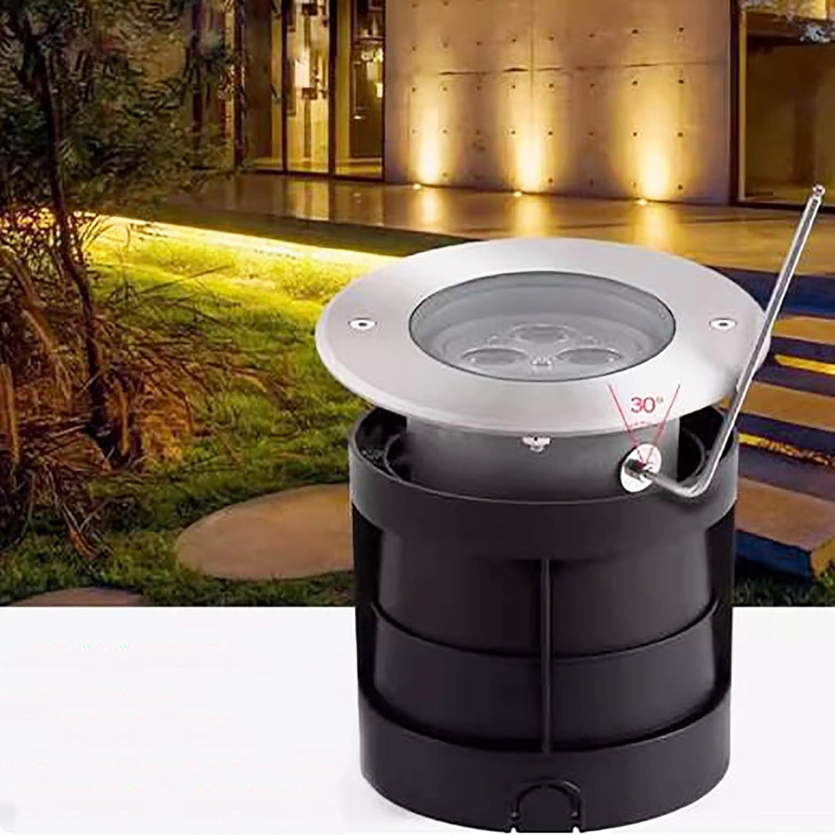 LED Rotable Underground Light 6W IP68 Warm White 12V - HTK