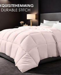 Pink Extra Large Plump Thick Duvet Enhanced Warmth Skin Friendly Comfort. Fits Single Double Beds. Luxury Hotel Grade Insert For Bedroom Use. Perfect Christmas Gift Replacement.