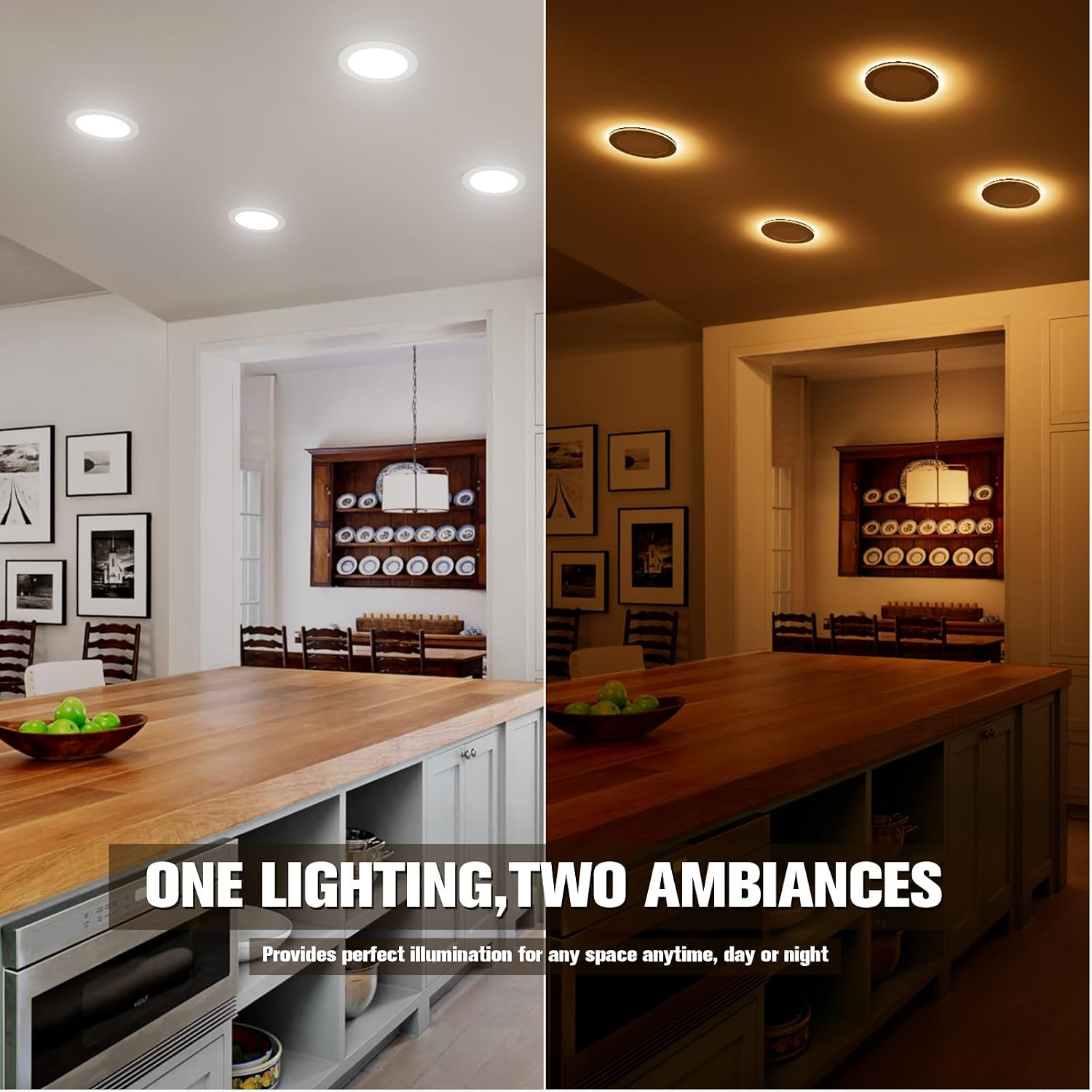 6" Downlight Round - with night light - 5CCT - AZ