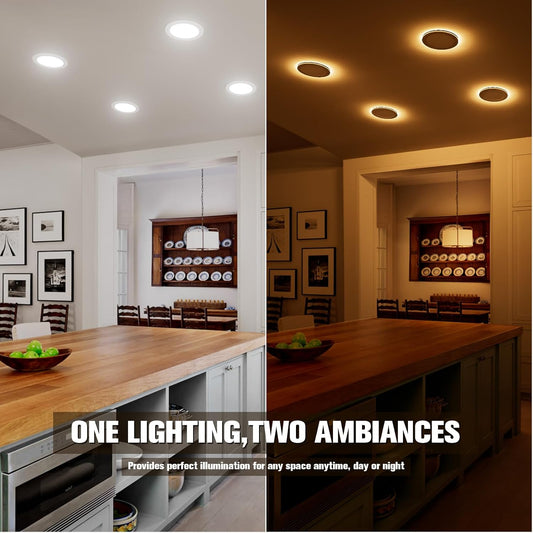 6" Downlight Round - with night light - 5CCT - AZ product image showing fixture design, finish, scale, and installed use case where available