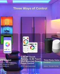 SP530E WiFi Bluetooth LED Controller 12-in-1 Smart Controller for All PWM & SPI LED Strips (WS2812B, CCT, RGB, RGBW, RGBCCT) Compatible Alexa, Google Home, BanlanX | Music Sync | DC5V-24V