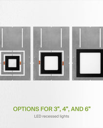 Housing - Plate 3"- 4" - 6" Square AZ