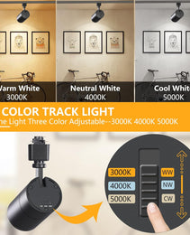 LED Track light 20W - Black - 3CCT - AZ