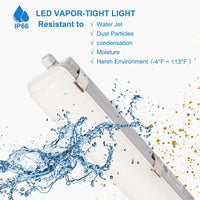 Vapor Tight Light 20W - 30W - 40W 3CCT: The Ultimate LED Solution for Garage & Warehouse Lighting. Amcam