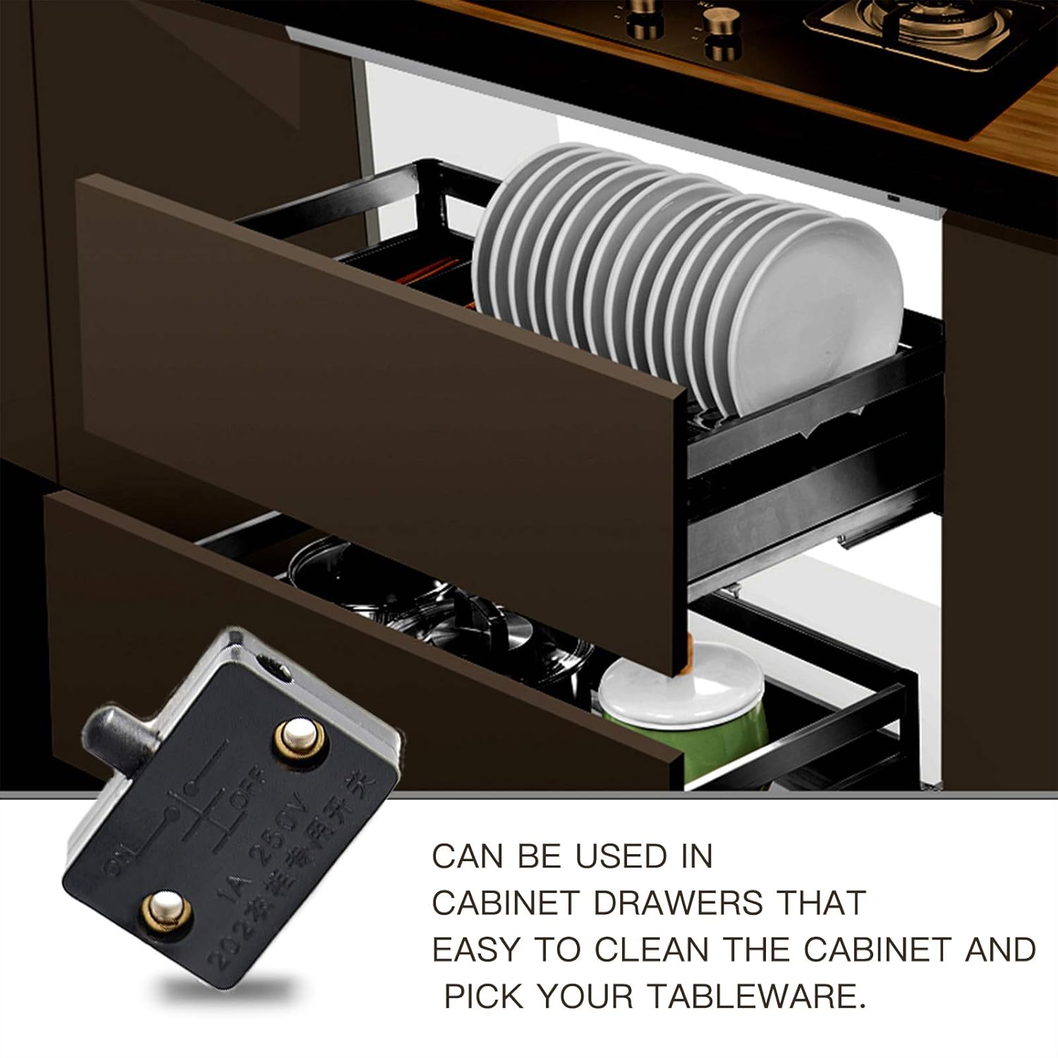 Cabinet Door Switch  12/24V - AZ