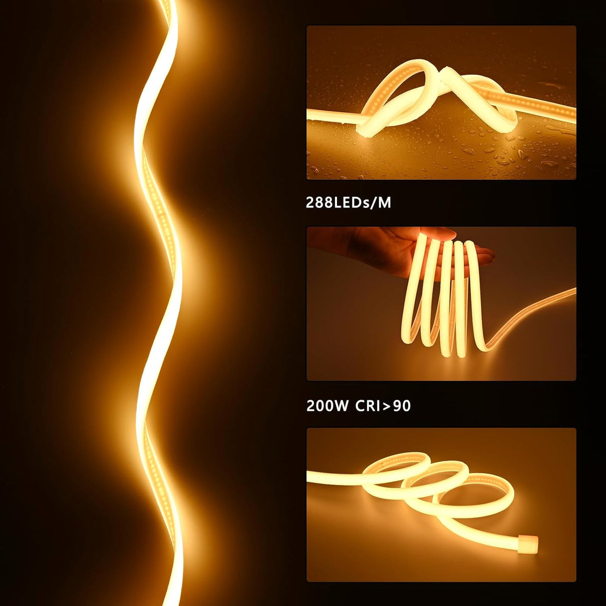 Strip Light Linear Cool White Bty 30m - 100FT 110V COB New