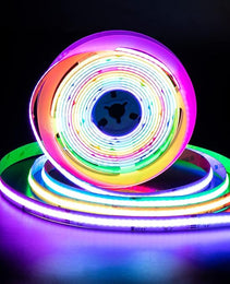 Dive into a World of Light and Water: Digital Water Flow Running LED COB - 24V, 21  - 16.4FT W/m, IP20, RGB - Experience the Magic of Illumination with NewS!