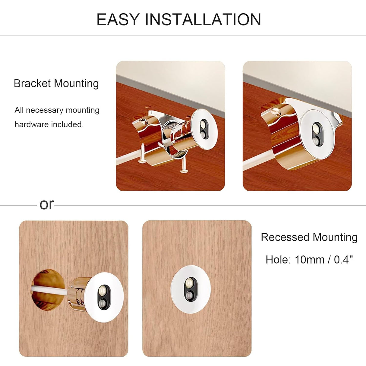 Motion Sensor for Cabinets and closets - 12V - 24V (Double Sensors)