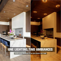 4" Downlight Round Black - with night light - 5CCT - AZ product image showing fixture design, finish, scale, and installed use case where available
