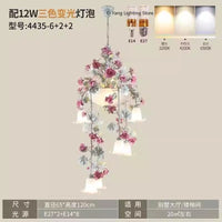 Garden Verlichting Glans Originaliteit Cafe Art Deco Bloemen Kroonluchter Trap Lamp Hanglamp Led Hanglamp Including Light Bulbs